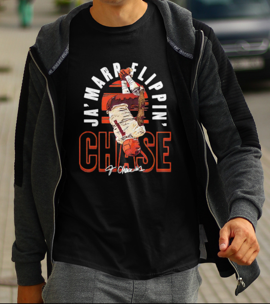 Ja'Marr Chase Flippin' Cincinnati Signature 1 Chase T-Shirt