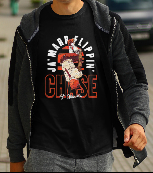 Ja'Marr Chase Flippin' Cincinnati Signature 1 Chase T-Shirt