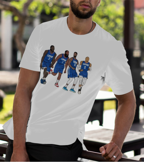 Kawhi Harden PG Russ Clippers Basketball Team Players T-Shirt
