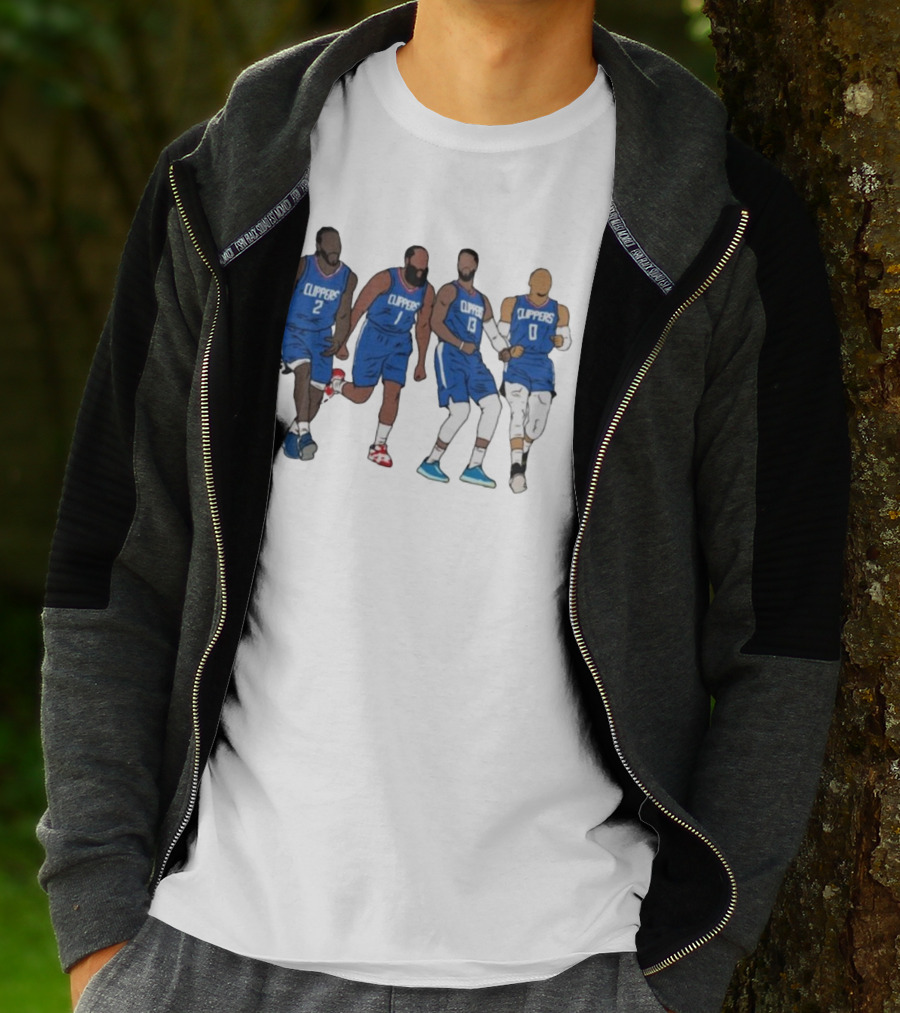 Kawhi Harden PG Russ Clippers Basketball Team Players T-Shirt
