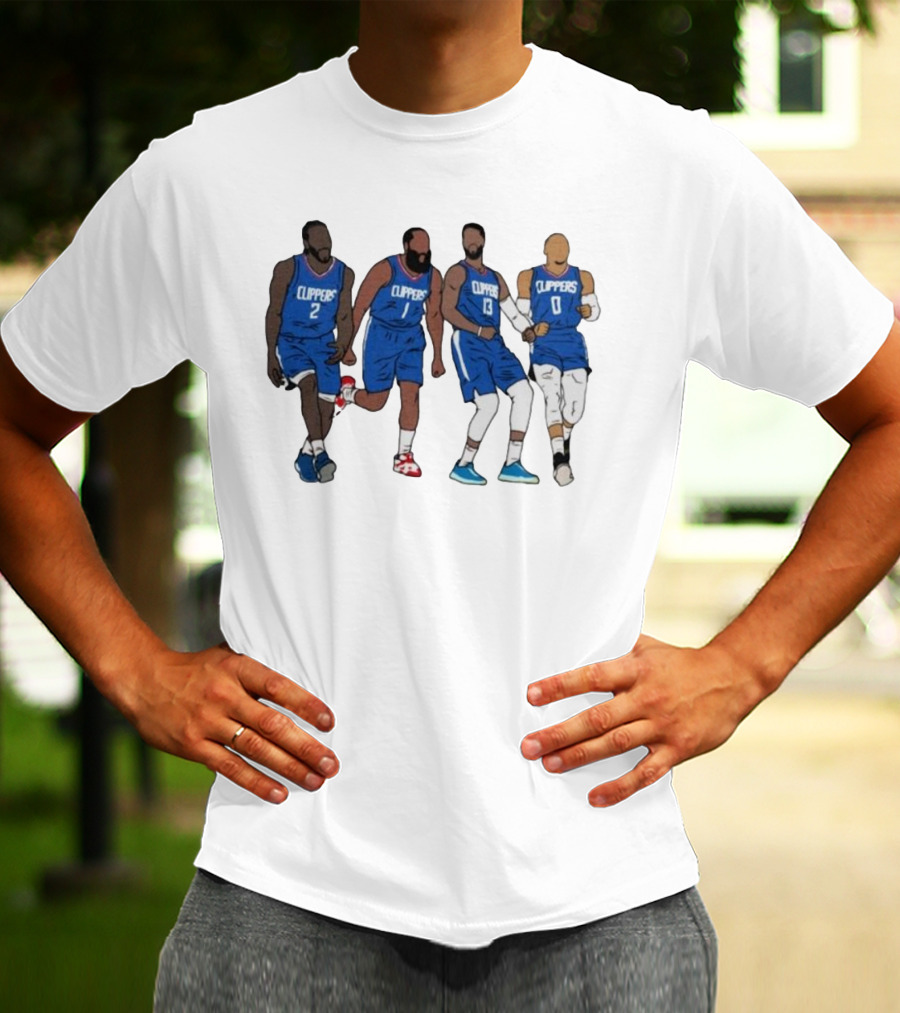 Kawhi Harden PG Russ Clippers Basketball Team Players T-Shirt