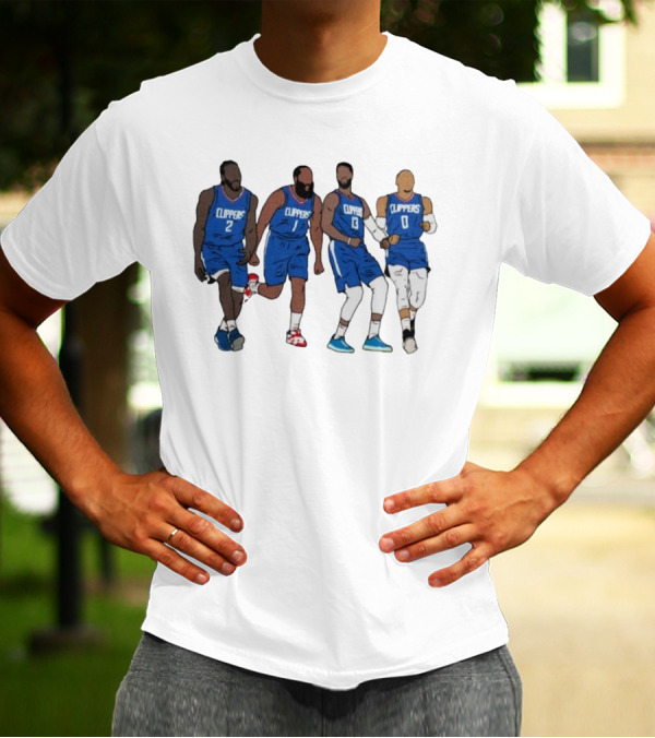 Kawhi Harden PG Russ Clippers Basketball Team Players T-Shirt