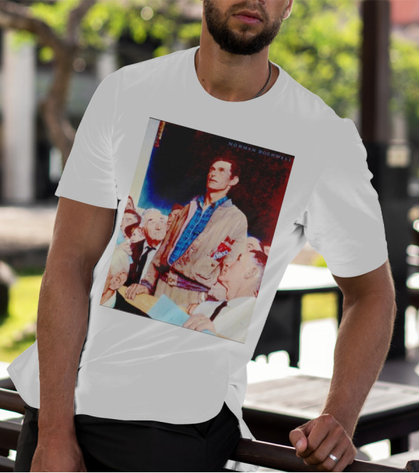 Norman Rockwell Freedom Of Speech Twizzlers Edition T-Shirt