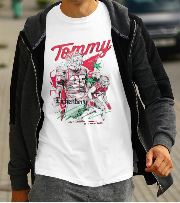 Tommy Eichenberg 35 Ohio State Buckeyes Football Captain T-Shirt