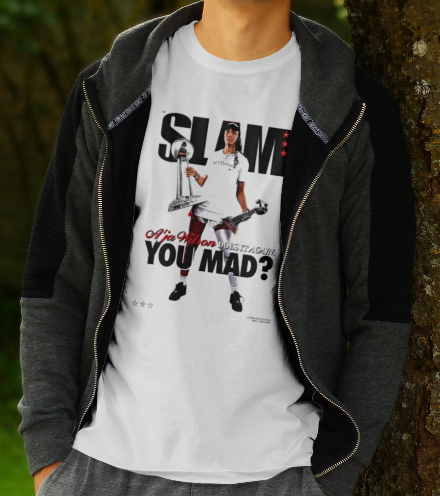 SLAM A'ja Wilson Does It Again You Mad? T-Shirt