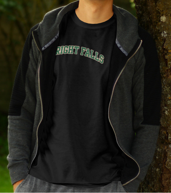 Alan Wake Bright Falls Green Lettering T-Shirt