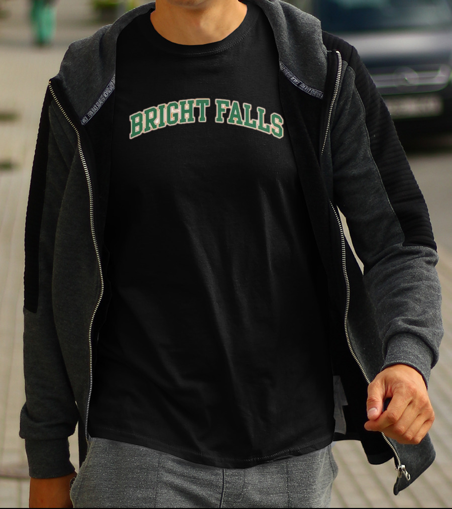 Alan Wake Bright Falls Green Lettering T-Shirt
