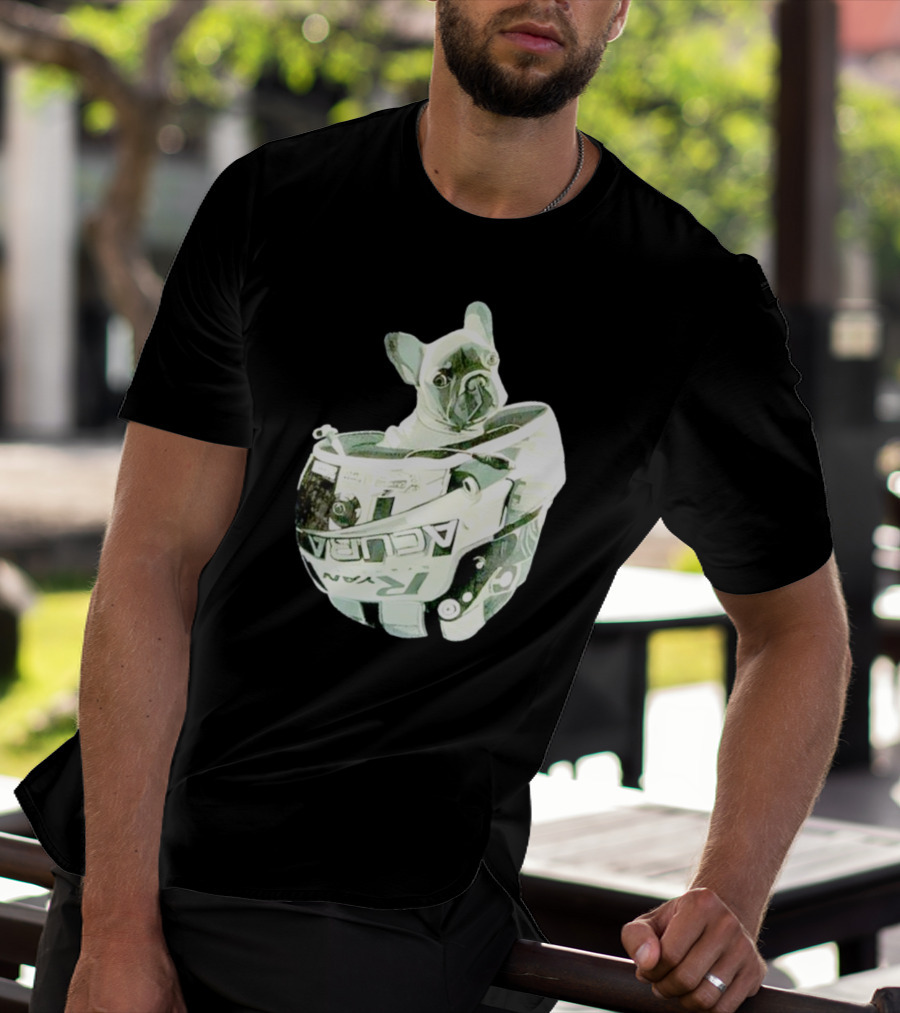 Franklin Beans Eversley French Bulldog Racing Helmet Acura Formula T-Shirt