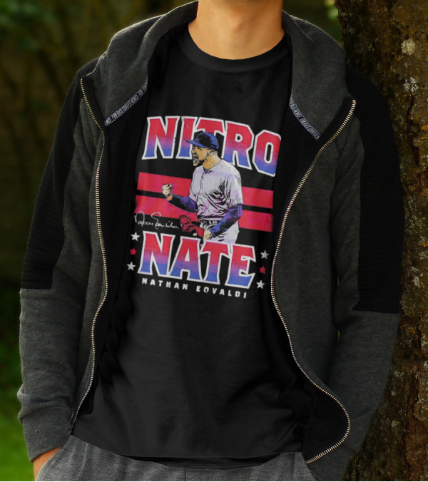 Nitro Nate Nathan Eovaldi Signature Baseball T-Shirt