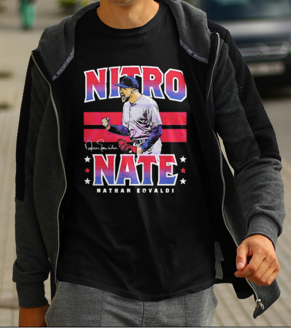 Nitro Nate Nathan Eovaldi Signature Baseball T-Shirt