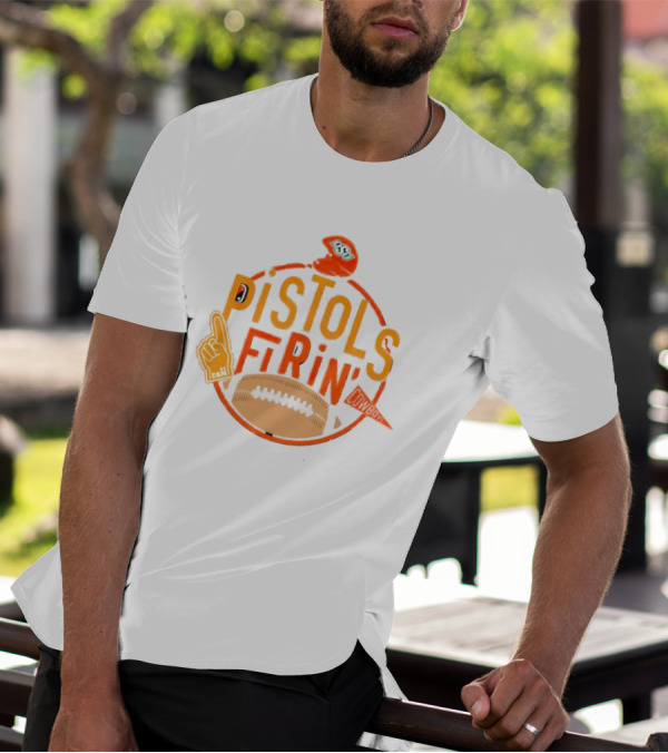 OSU Pistols Firin’ Foam Finger Helmet Cowboys Football T-Shirt