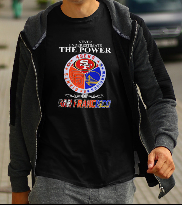 Never Underestimate The Power Of San Francisco 49ers Giants Warriors T-Shirt