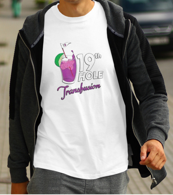 19th Hole Transfusion Golf Drink Lime Ice T-Shirt