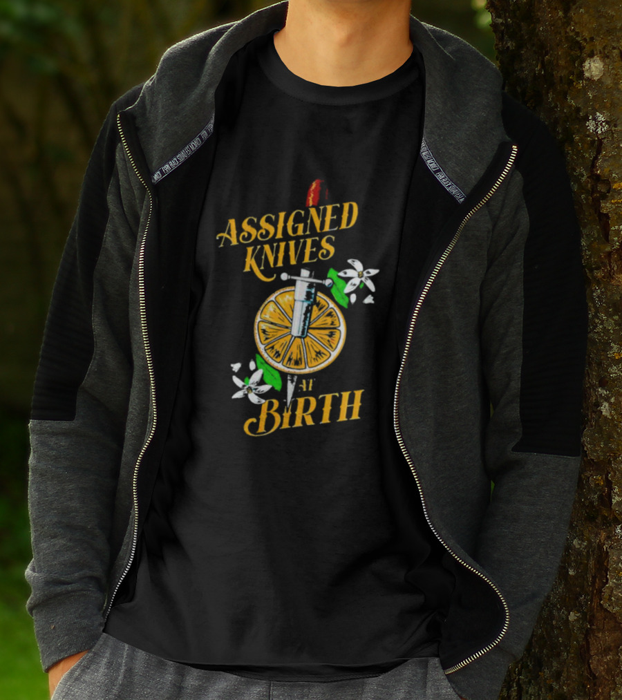 Vico Ortiz Assigned Knives At Birth Knife And Citrus Blossom T-Shirt