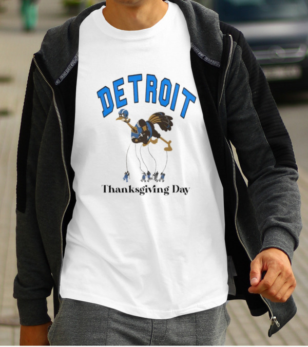 Detroit Turkey Thanksgiving Day T-Shirt