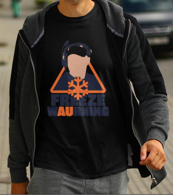 Freeze WAUrning Auburn Coaching Icon Snowflake T-Shirt