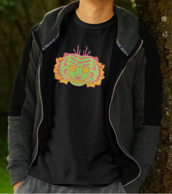 Papajoolia Tigers Neon Doodle T-Shirt
