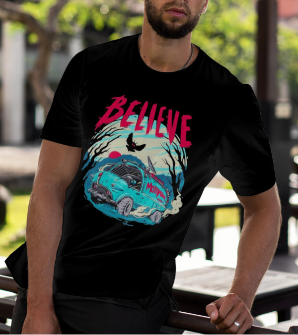 Believe Mothman Shadow Van Adventure T-Shirt