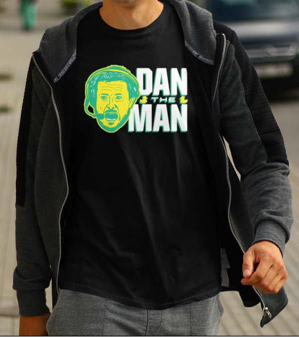 Oregon Fans Dan The Man Ducks Headset T-Shirt