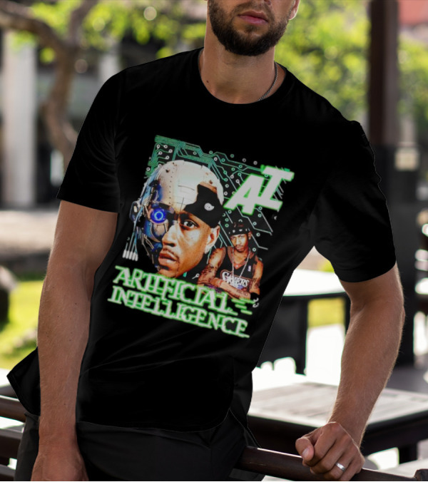 AI Allen Iverson Artificial Intelligence 76ers Cybernetic Fusion T-Shirt