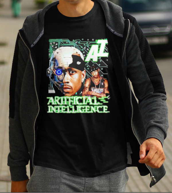 AI Allen Iverson Artificial Intelligence 76ers Cybernetic Fusion T-Shirt