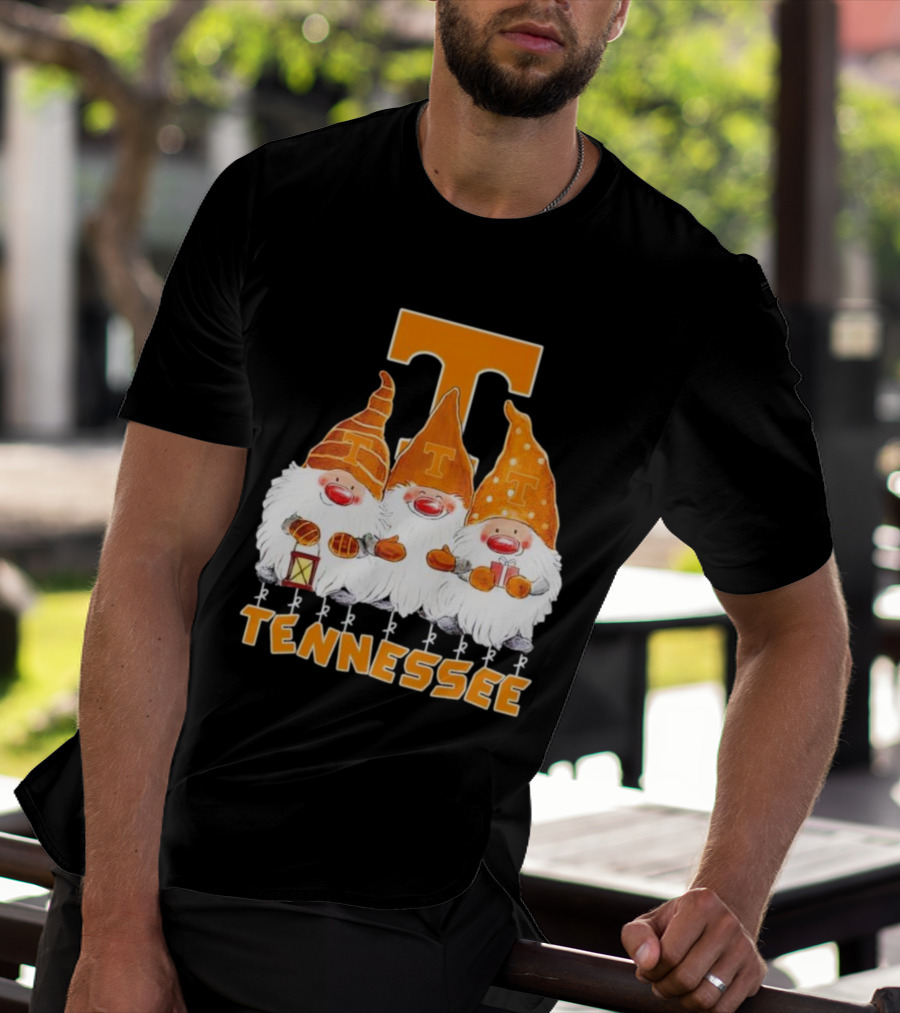 Tennessee Volunteers Christmas Gnomies With Orange T T-Shirt