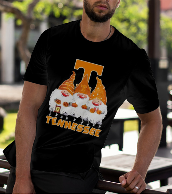 Tennessee Volunteers Christmas Gnomies With Orange T T-Shirt