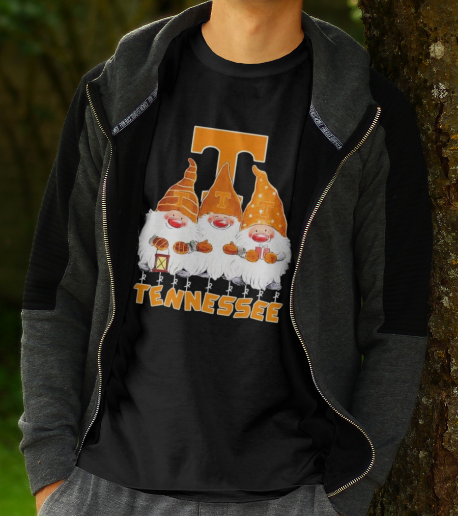 Tennessee Volunteers Christmas Gnomies With Orange T T-Shirt
