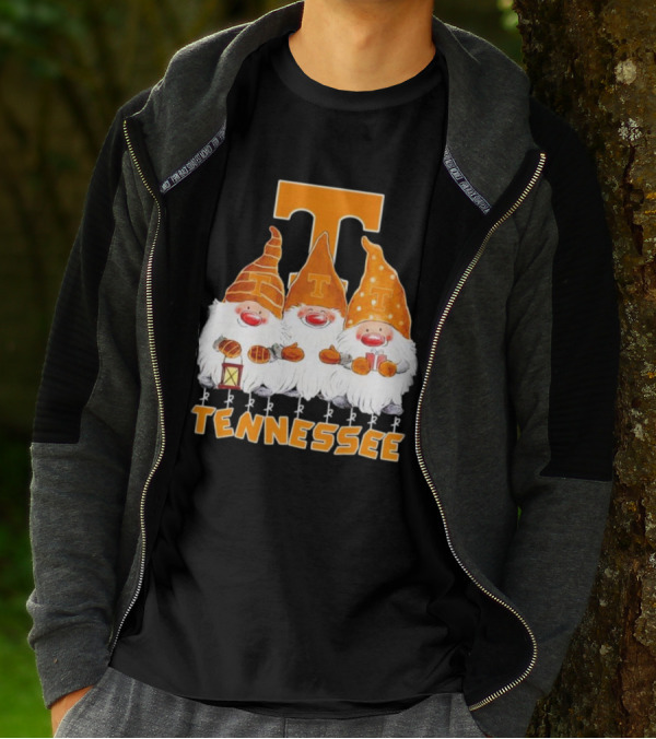 Tennessee Volunteers Christmas Gnomies With Orange T T-Shirt