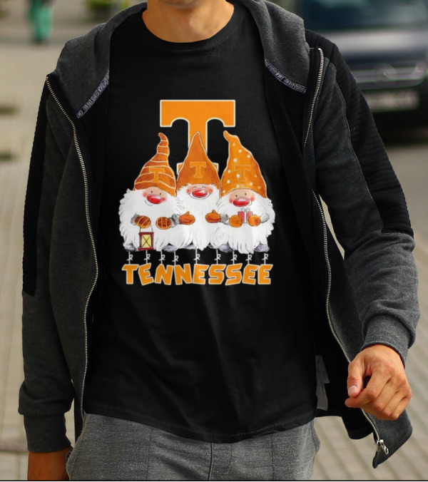 Tennessee Volunteers Christmas Gnomies With Orange T T-Shirt