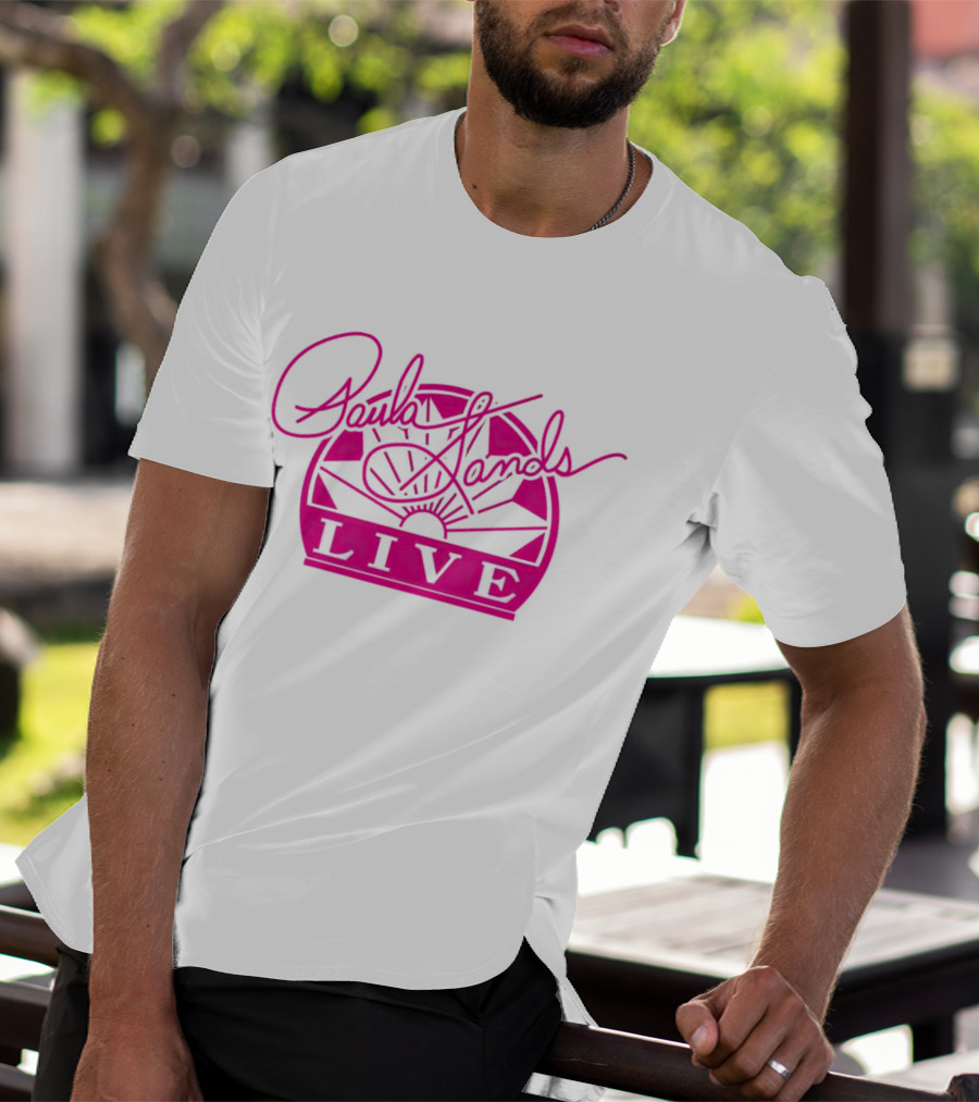 Paula Sands Live Pink Script With Sunrise T-Shirt