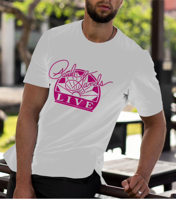 Paula Sands Live Pink Script With Sunrise T-Shirt