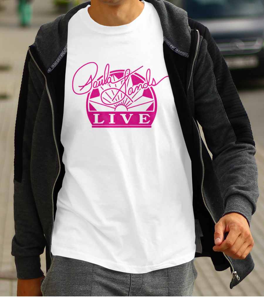 Paula Sands Live Pink Script With Sunrise T-Shirt