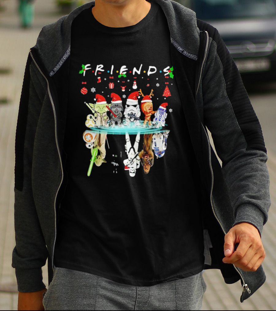 Friends Star War Character Christmas T-Shirt