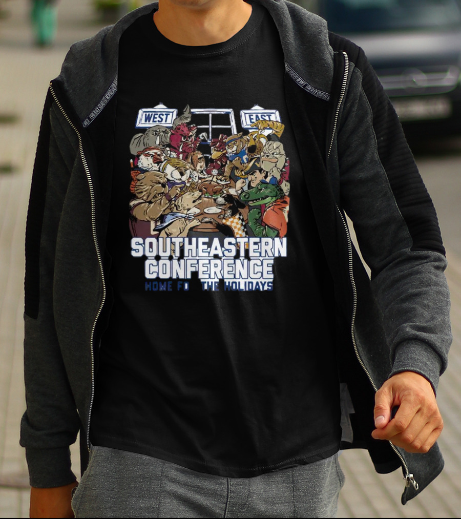 Southeastern Conference West East Rivalry Home For The Holidays T-Shirt