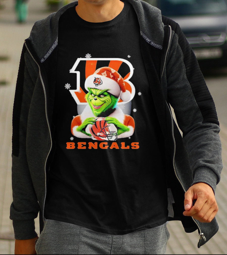 Grinch Cincinnati Bengals Christmas T-Shirt