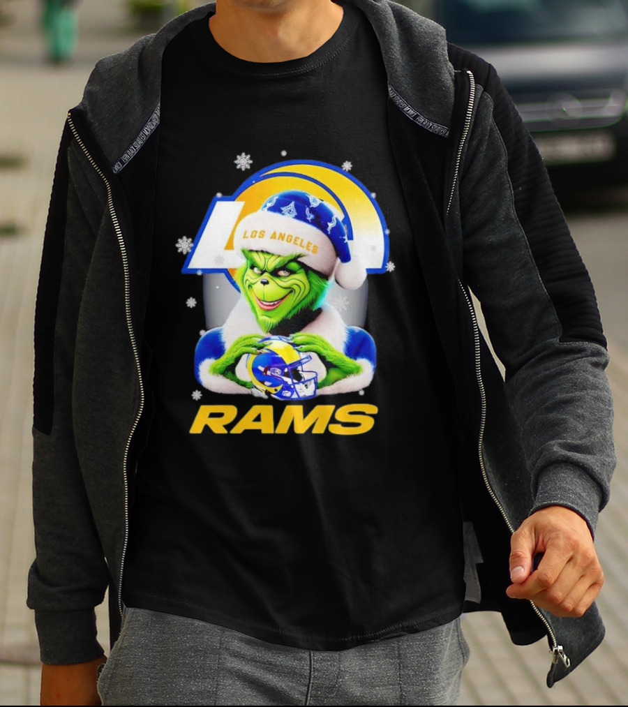 Grinch Los Angeles Rams Christmas T-Shirt