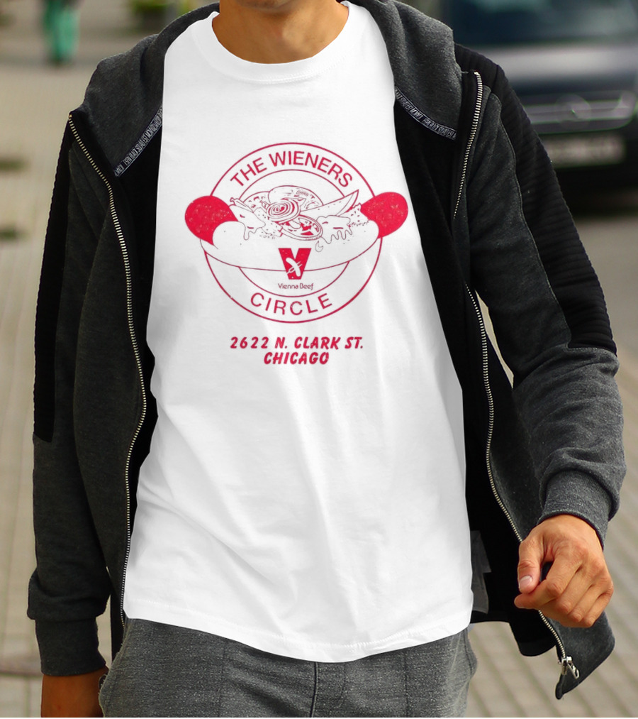 The Wieners Circle 2622 N Clark St Chicago Jason Kelce Vienna Beef T-Shirt