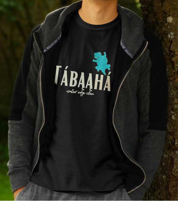 Tábąąhá Water Edge Clan Turquoise Turtle T-Shirt