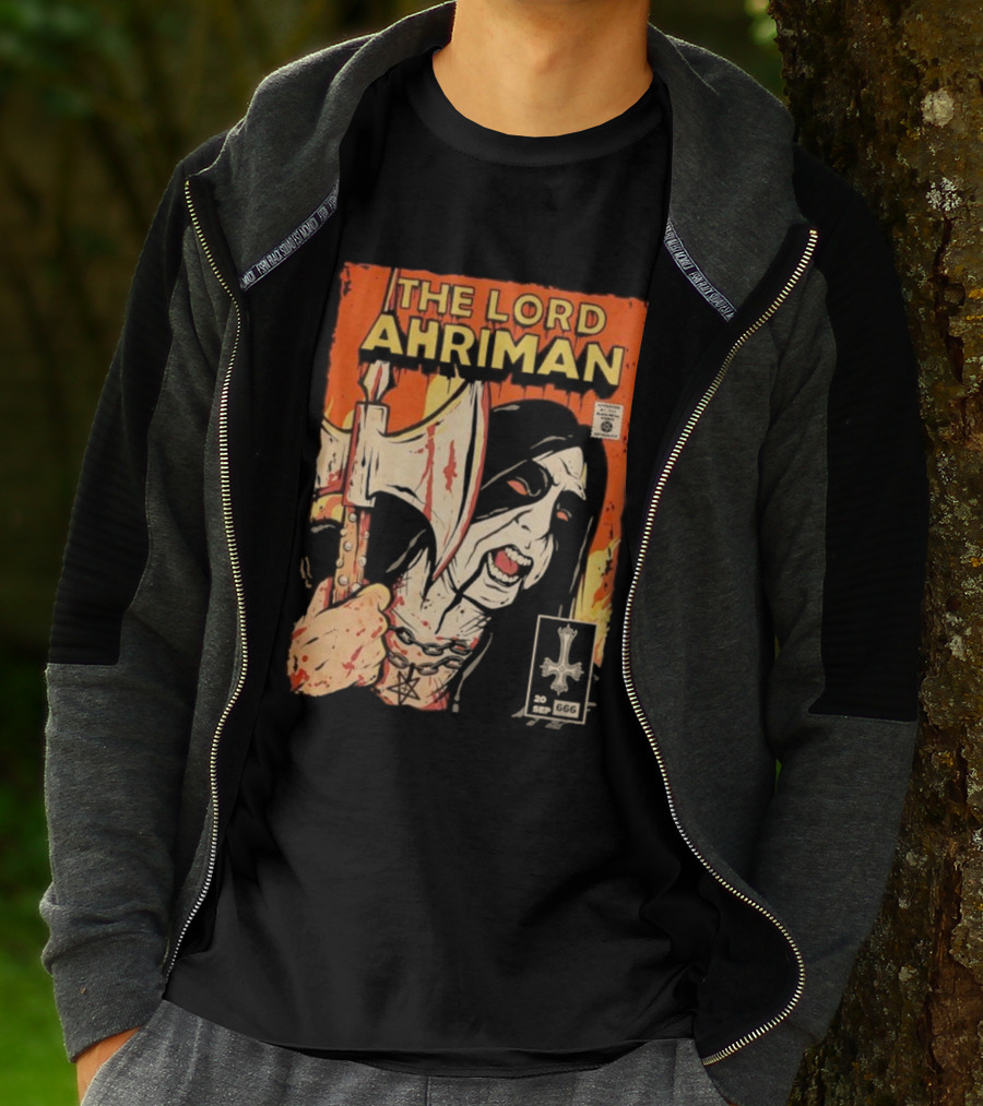 The Lord Ahriman Comic Axe Blood 20 Sep 666 Cover T-Shirt