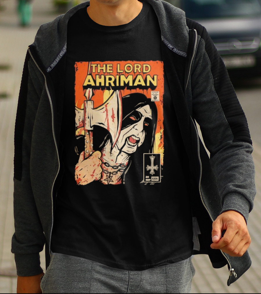 The Lord Ahriman Comic Axe Blood 20 Sep 666 Cover T-Shirt