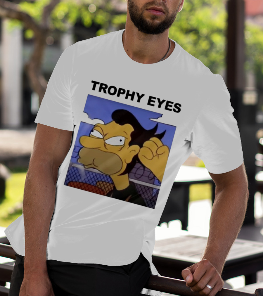 TROPHY EYES The Simpson Character Image T-Shirt