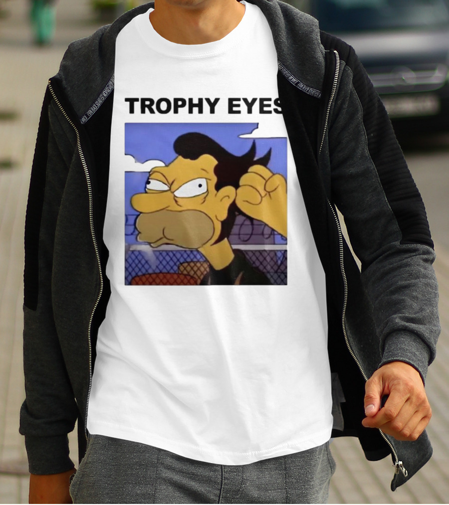 TROPHY EYES The Simpson Character Image T-Shirt