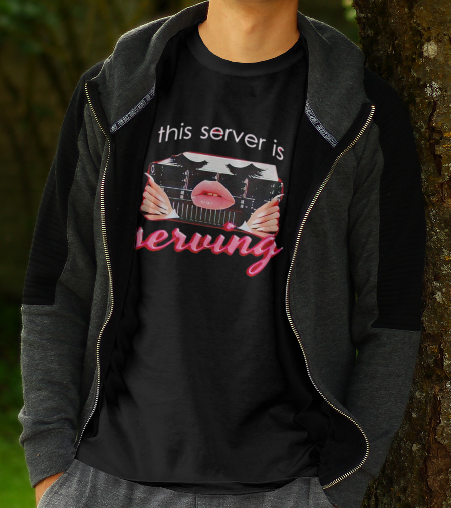 This Server Is Serving Computer Lips T-Shirt