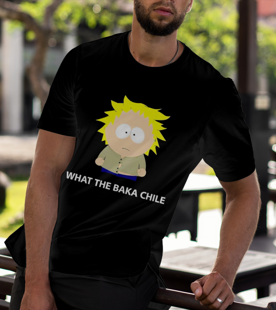 WHAT THE BAKA CHILE South Park Style Character T-Shirt