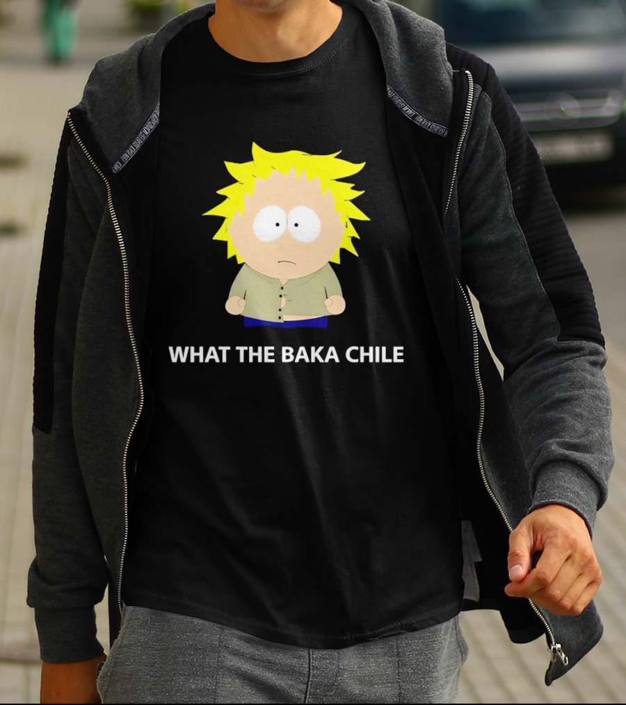 WHAT THE BAKA CHILE South Park Style Character T-Shirt