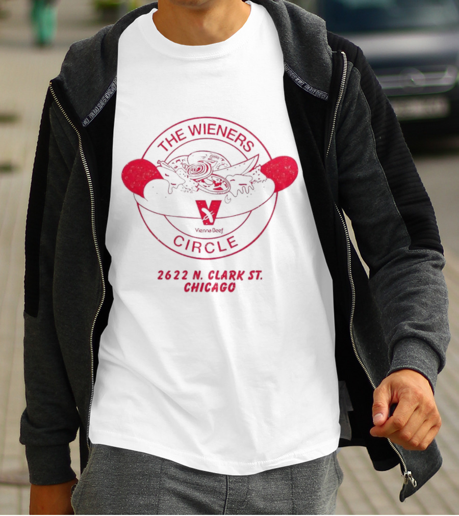 Jason Kelce Vienna Beef The Wieners Circle 2622 N Clark St Chicago T-Shirt