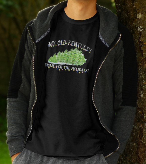 My Old Kentucky Home Holidays Christmas Trees Lights T-Shirt