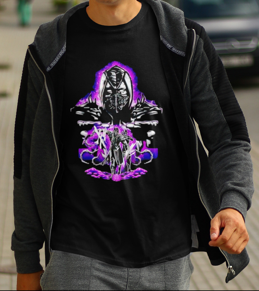 Noob Saibot's Shadow Assault With Purple Aura T-Shirt
