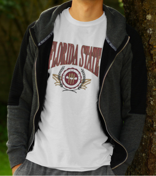 Florida State Emblem Torch Laurel T-Shirt